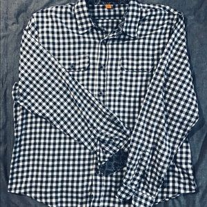 Flannel XXL, Tailor Vintage brand. Navy, Gray